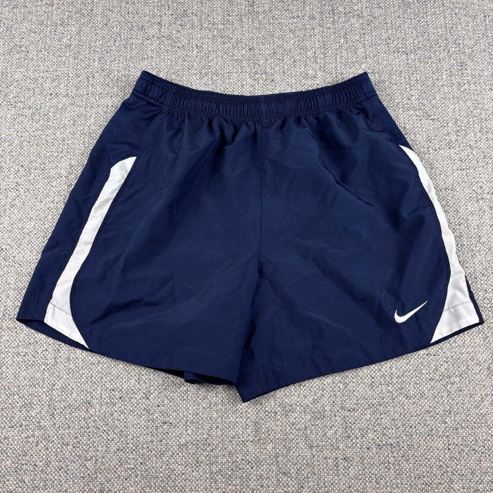 Nike Dri-FIT Pasadena II Soccer Shorts Navy Blue White Womens